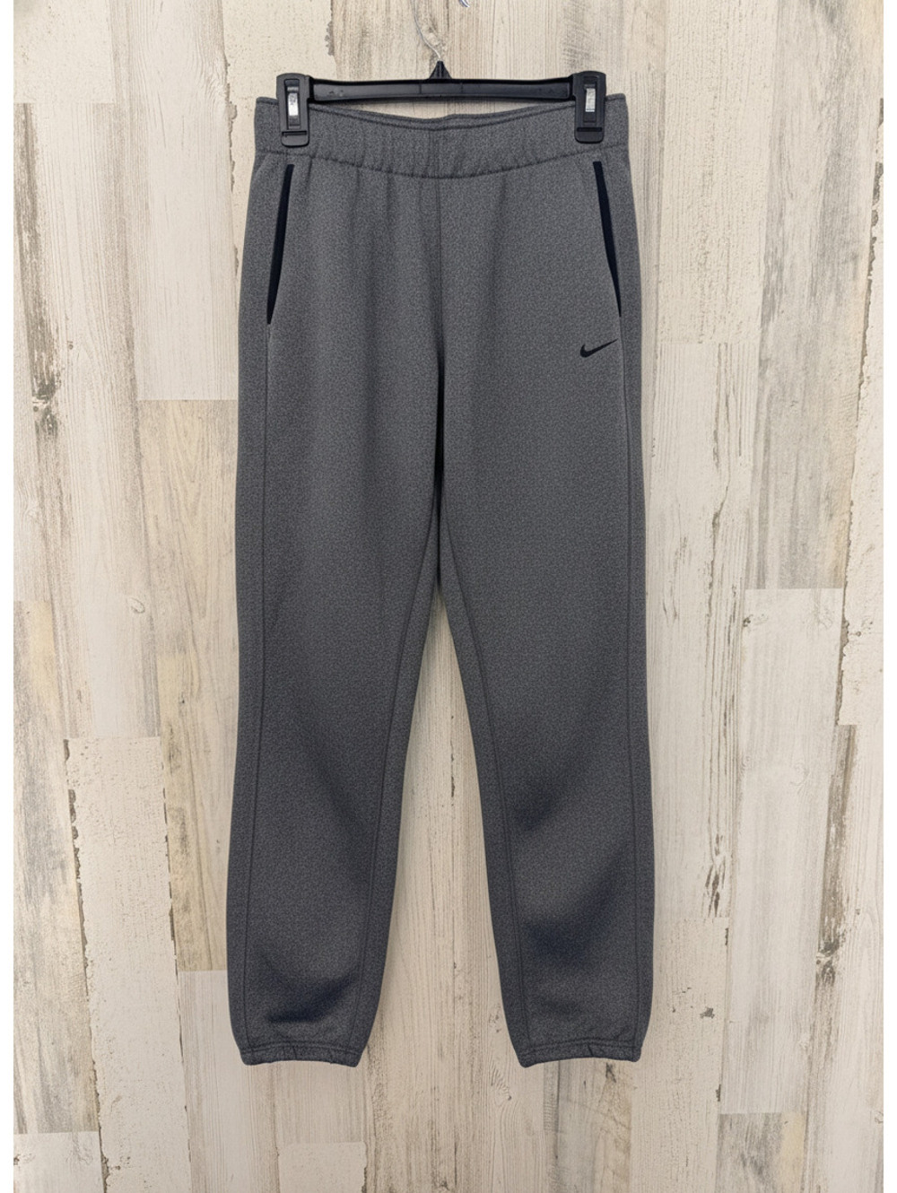 Nike Women’s XS Gray Dri-FIT Fleece Jogger Pants Toggle Hem Zip Pockets